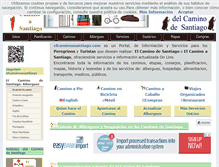 Tablet Screenshot of elcaminoasantiago.com